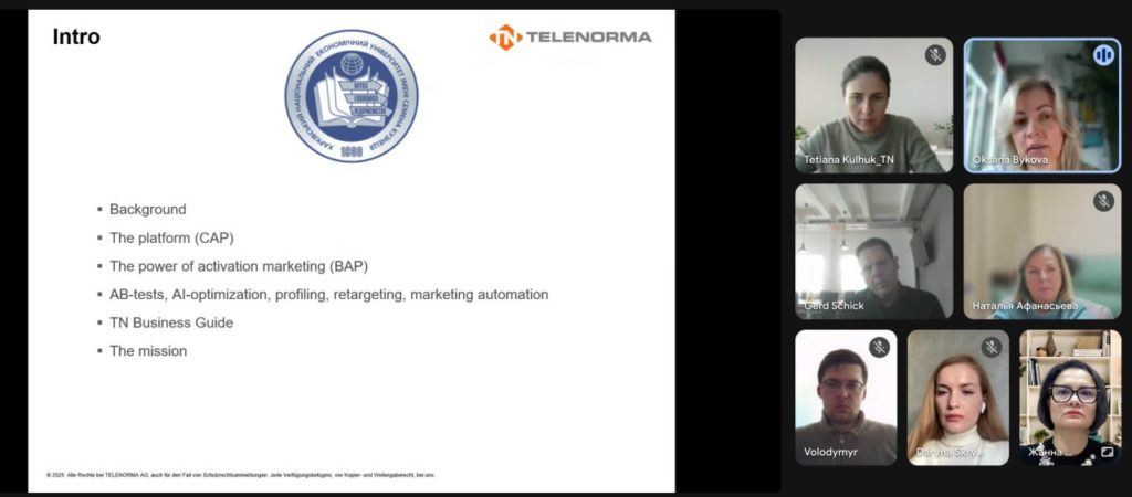 Міжнародна співпраця кафедри психології і соціології ХНЕУ ім. С. Кузнеця з компанією TELENORMA AG (Німеччина)